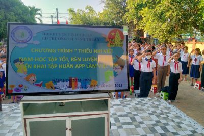 Chương trình “Thiếu nhi làm Việt Nam – Học tập tốt, Rèn luyện chăm” (APP làm việc tốt) Năm học 2023-2024